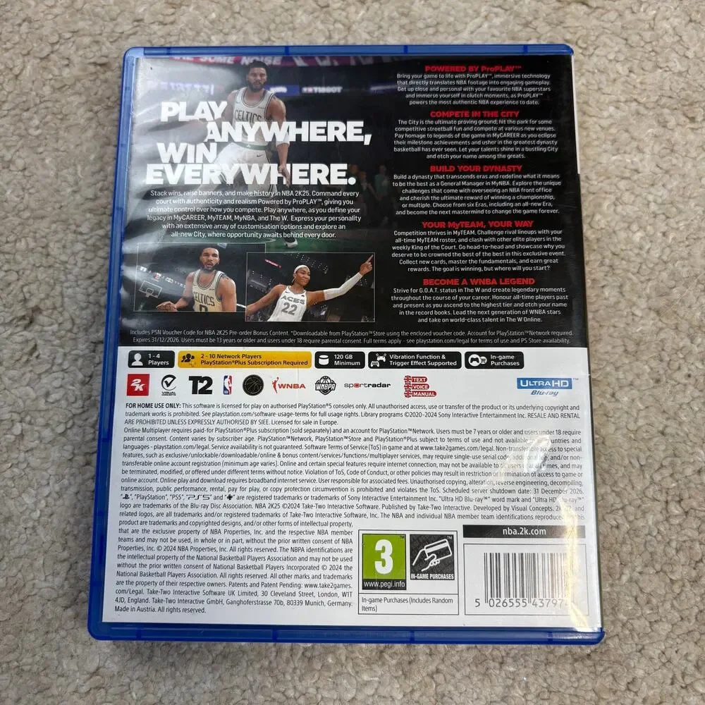NBA 2K25 Video Game PS5